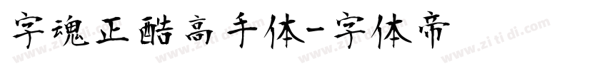 字魂正酷高手体字体转换