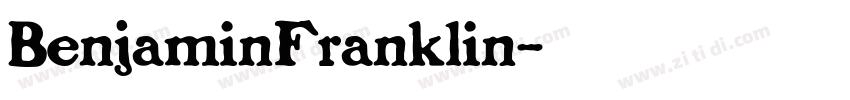 BenjaminFranklin字体转换