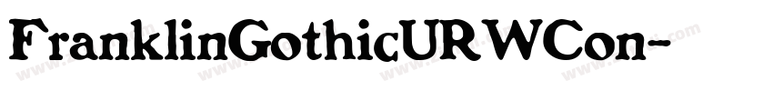 FranklinGothicURWCon字体转换