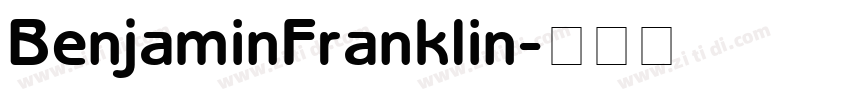 BenjaminFranklin字体转换