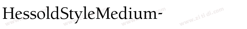 HessoldStyleMedium字体转换