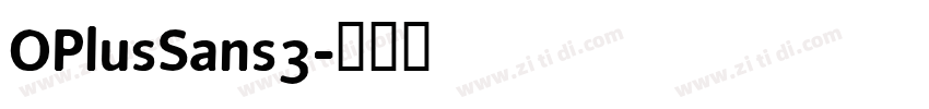 OPlusSans3字体转换