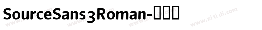 SourceSans3Roman字体转换