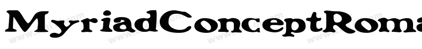 MyriadConceptRoman_6字体转换