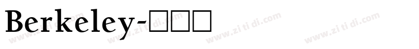 Berkeley字体转换