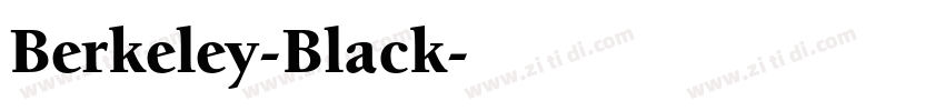 Berkeley-Black字体转换