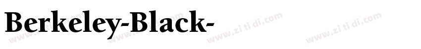 Berkeley-Black字体转换