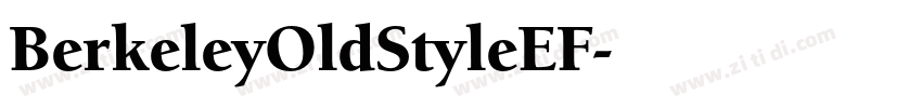 BerkeleyOldStyleEF字体转换