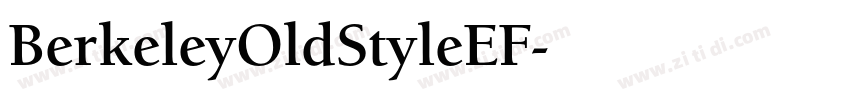 BerkeleyOldStyleEF字体转换