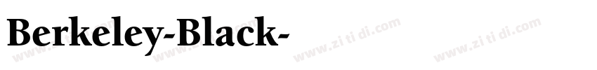 Berkeley-Black字体转换