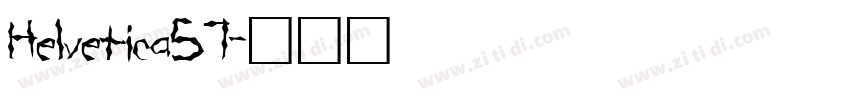 Helvetica57字体转换