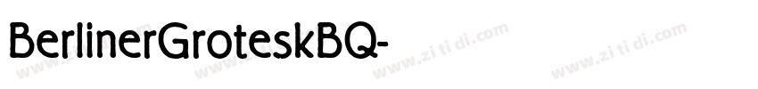 BerlinerGroteskBQ字体转换