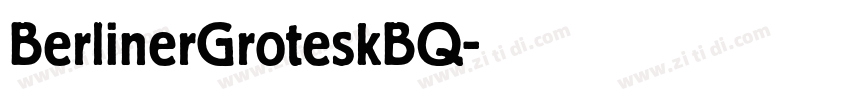 BerlinerGroteskBQ字体转换