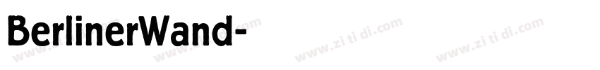 BerlinerWand字体转换