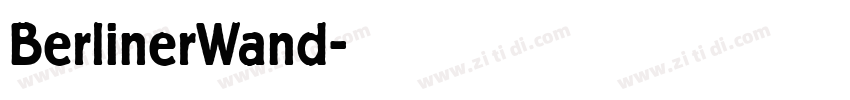 BerlinerWand字体转换
