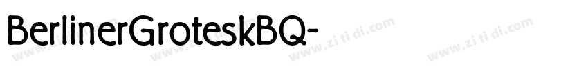 BerlinerGroteskBQ字体转换