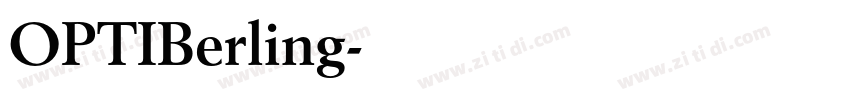 OPTIBerling字体转换