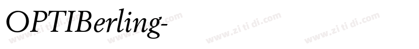 OPTIBerling字体转换