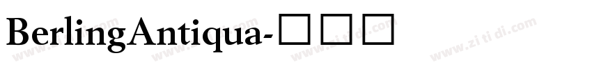 BerlingAntiqua字体转换