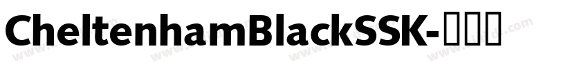 CheltenhamBlackSSK字体转换