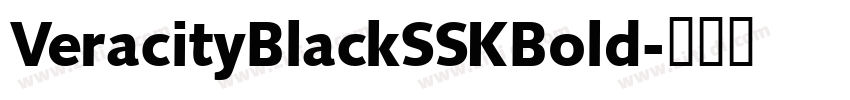 VeracityBlackSSKBold字体转换