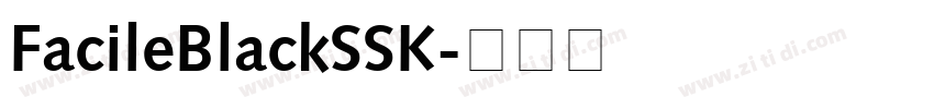 FacileBlackSSK字体转换