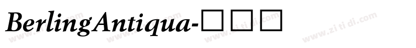 BerlingAntiqua字体转换