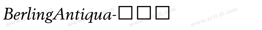 BerlingAntiqua字体转换
