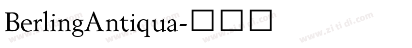 BerlingAntiqua字体转换