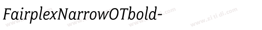 FairplexNarrowOTbold字体转换
