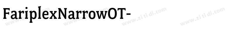 FariplexNarrowOT字体转换