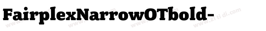 FairplexNarrowOTbold字体转换