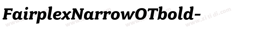 FairplexNarrowOTbold字体转换