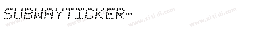 SubwayTicker字体转换