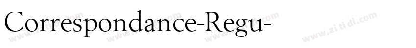 Correspondance-Regu字体转换