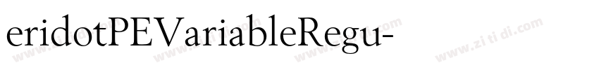 eridotPEVariableRegu字体转换
