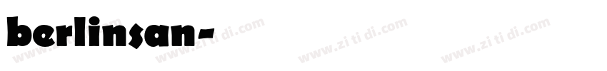 berlinsan字体转换