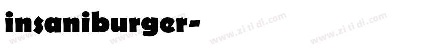 insaniburger字体转换