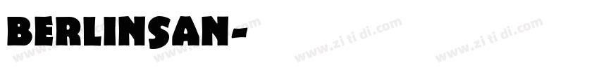 berlinsan字体转换