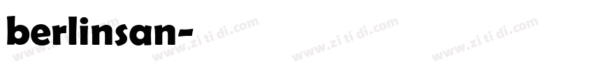 berlinsan字体转换