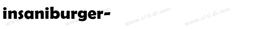 insaniburger字体转换