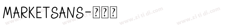 MarketSans字体转换