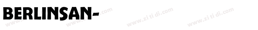 berlinsan字体转换