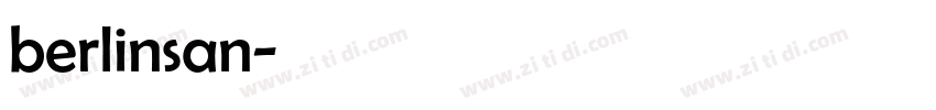 berlinsan字体转换