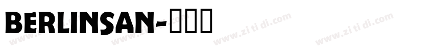 berlinsan字体转换