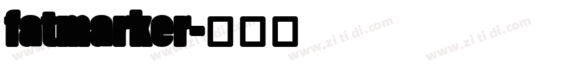 fatmarker字体转换