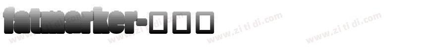 fatmarker字体转换
