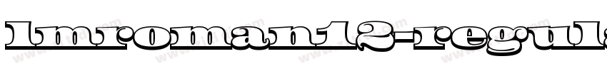 lmroman12-regular字体转换