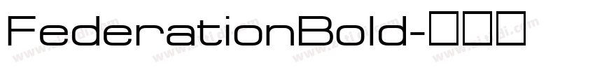 FederationBold字体转换