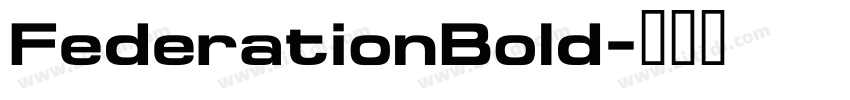 FederationBold字体转换